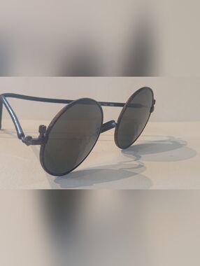 Rare Vintage Metal Round Poco Rabanne Sunglasses Lenses NOS  Lennon